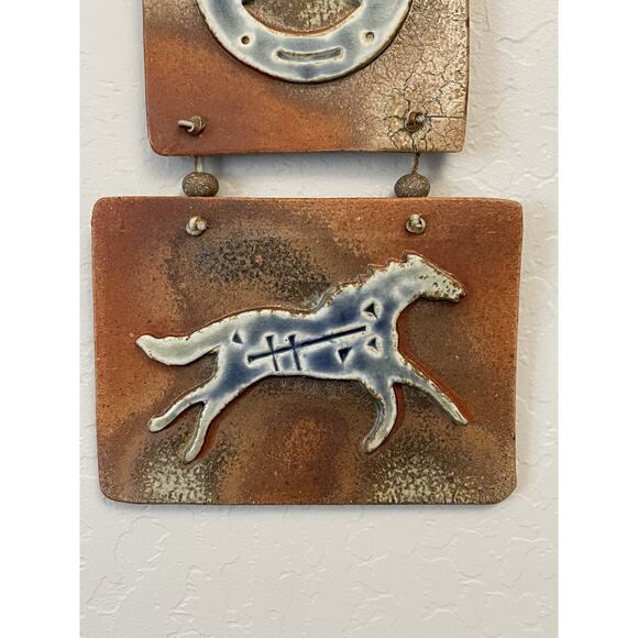 Southwestern Salt Flash Art Tile Horseshoe and Running Horse - Picture 5 of 8